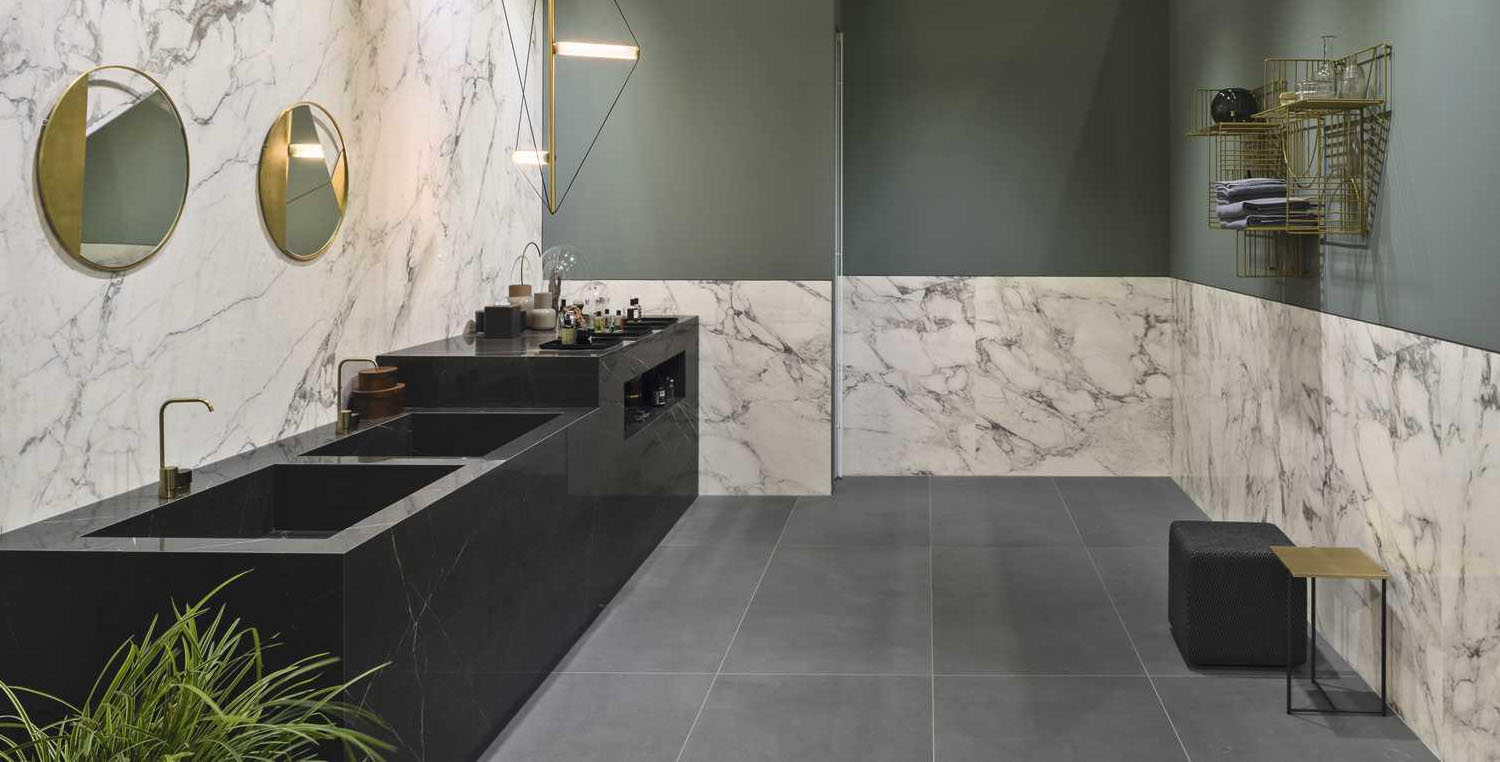 Marazzi Ceramiche Bagno Grande Marble Look 040 Elegant Black