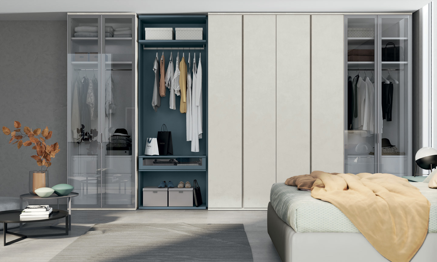 Colombini Casa Camera Matrimoniale Con Armadio Moderno Golf