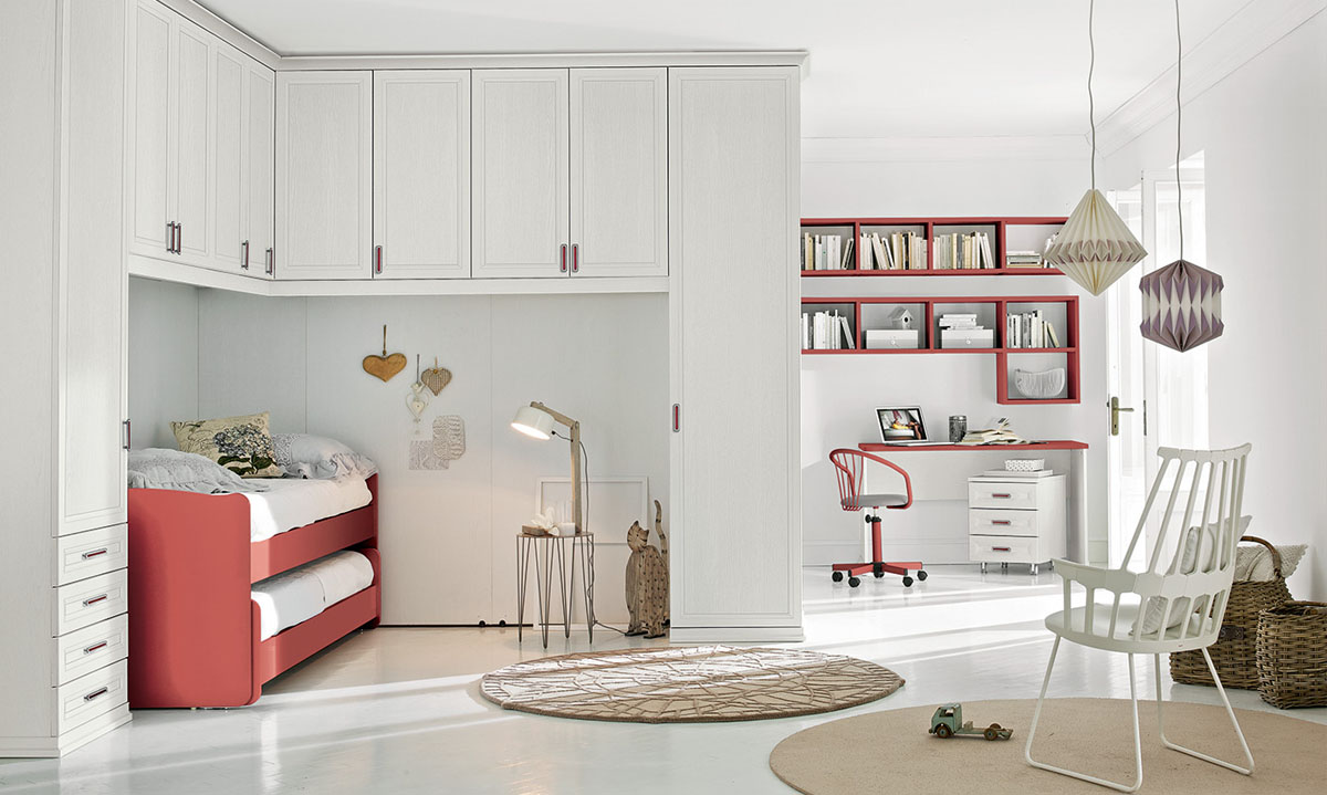 COLOMBINI CASA Colombini Casa Cameretta Bambini Con Letto Ponte Doppio
