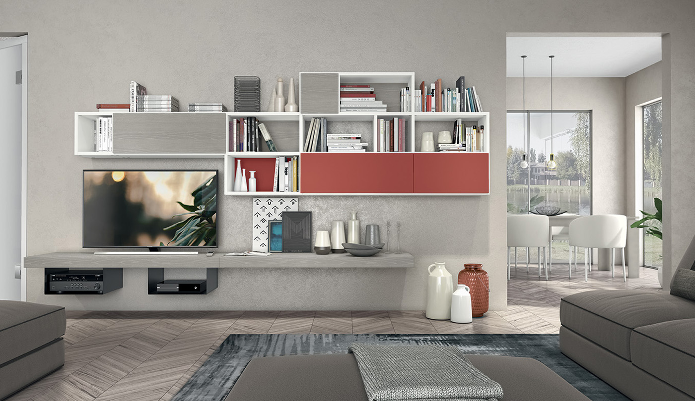 Colombini Zona Giorno Casa Mobile Soggiorno Golf Composizione